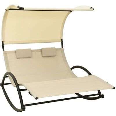 Helloshop26 Double Lounge Chair - Outdoor Furniture - Publicité Helloshop26 Double Lounge Chair - Outdoor Furniture - Publicité