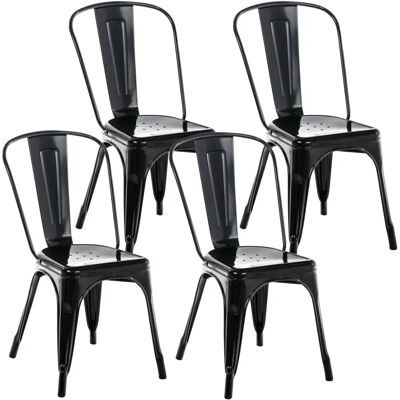 Décoshop26 - 100001186 - Negro - Industrial - Silla Décoshop26 - 100001186 - Negro - Industrial - Silla