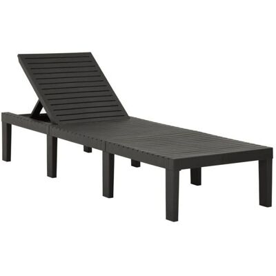 Helloshop26 Silla de jardín ajustable de plástico ligero - Muebles de exterior Helloshop26 Silla de jardín ajustable de plástico ligero - Muebles de exterior