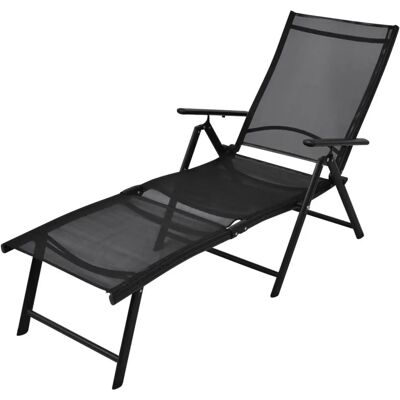 Helloshop26 - 02_0012806 - Negro - Tumbona Helloshop26 - 02_0012806 - Negro - Tumbona