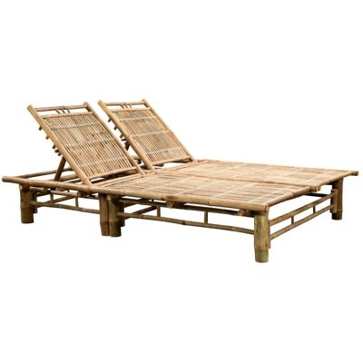 Helloshop26 Sillón de Madera de Bambú - Reclinable 3 Posiciones - Muebles de Jardín Helloshop26 Sillón de Madera de Bambú - Reclinable 3 Posiciones - Muebles de Jardín