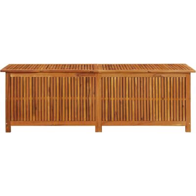 Helloshop26 Caja de almacenamiento para jardín en madera de acacia - 175x50x58cm Helloshop26 Caja de almacenamiento para jardín en madera de acacia - 175x50x58cm