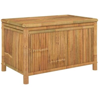 HelloShop26 - Caja de almacenamiento de bambú - 90x52x55cm - Almacenamiento de jardín HelloShop26 - Caja de almacenamiento de bambú - 90x52x55cm - Almacenamiento de jardín