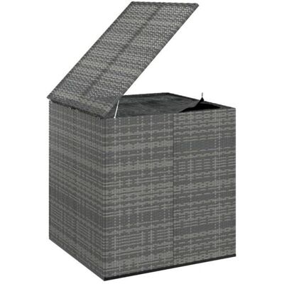 HelloShop26 Caja de Resina para Cojines de Jardín - Caja de Almacenamiento HelloShop26 Caja de Resina para Cojines de Jardín - Caja de Almacenamiento