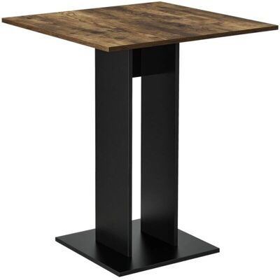 HELLOSHOP26 Tavolo da Pranzo Quadrato - Noce Nero - 65x65x78cm HELLOSHOP26 Tavolo da Pranzo Quadrato - Noce Nero - 65x65x78cm