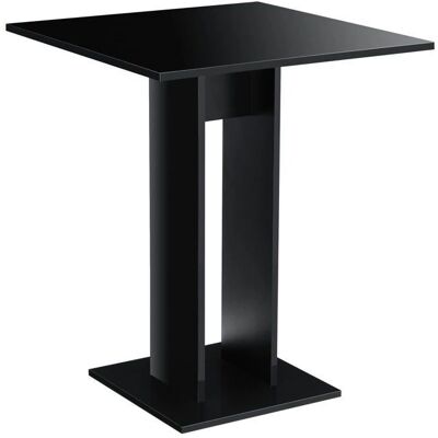 HELLOSHOP26 Mesa de Comedor Cuadrada 65x65x78 cm Negro Brillo - Mesa de Comedor HELLOSHOP26 Mesa de Comedor Cuadrada 65x65x78 cm Negro Brillo - Mesa de Comedor