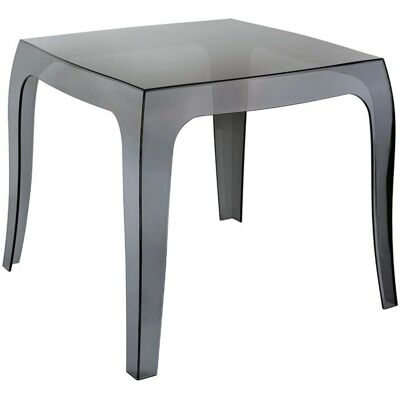 DÉCOSHOP26 - Mesa pequeña de diseño moderno - PP negro transparente DÉCOSHOP26 - Mesa pequeña de diseño moderno - PP negro transparente