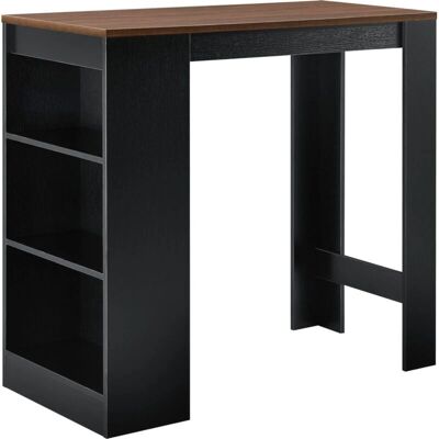 HELLOSHOP26 Modelo 03_0006192 Mesa de Bar con Efecto Nogal Negro HELLOSHOP26 Modelo 03_0006192 Mesa de Bar con Efecto Nogal Negro