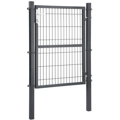 Helloshop26 - Galvanized steel gate - Gris - Gate Helloshop26 - Galvanized steel gate - Gris - Gate