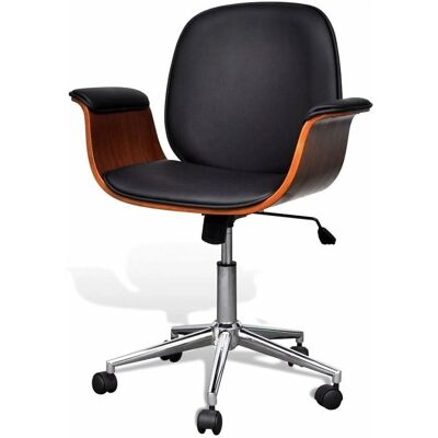 Silla de Oficina Giratoria Ergonómica de Lujo de HelloShop26 - Negro Silla de Oficina Giratoria Ergonómica de Lujo de HelloShop26 - Negro