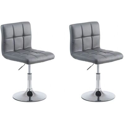 MOBIKASA - 100000226 - Gris - Cuero PU - Dining Chair Set MOBIKASA - 100000226 - Gris - Cuero PU - Dining Chair Set