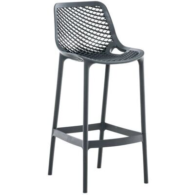 Décoshop26 100000038 Taburete - plástico gris oscuro - 75 cm Décoshop26 100000038 Taburete - plástico gris oscuro - 75 cm