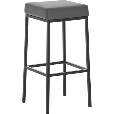 DECOSHOP26 - 100000031 - Gris - Sintético - Taburete de bar DECOSHOP26 - 100000031 - Gris - Sintético - Taburete de bar