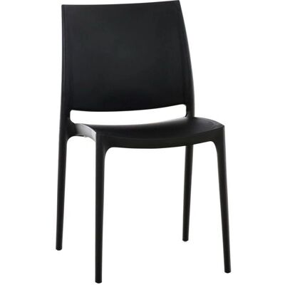 Décoshop26 Modelo 10_0000013 Silla de jardín de plástico negro - Silla de jardín Décoshop26 Modelo 10_0000013 Silla de jardín de plástico negro - Silla de jardín