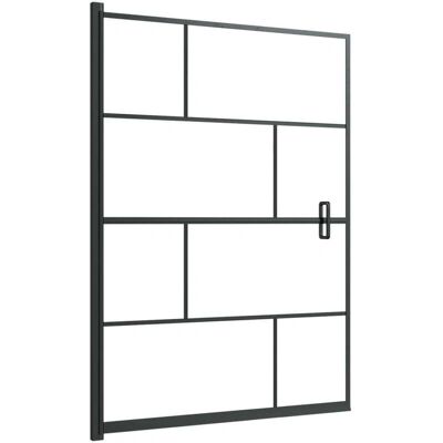 Helloshop26 Cabina de ducha 100 x 140 ESG negro - 4 mm vidrio ESG - Mampara de ducha Helloshop26 Cabina de ducha 100 x 140 ESG negro - 4 mm vidrio ESG - Mampara de ducha