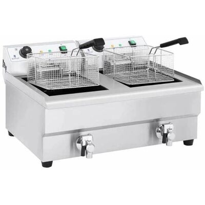 HELLOSHOP26 Friggitrice elettrica doppia - 2 x 3 200W, 16L totale HELLOSHOP26 Friggitrice elettrica doppia - 2 x 3 200W, 16L totale