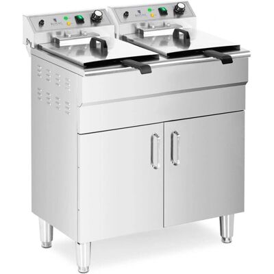 Freidora eléctrica doble 26L - Equipo profesional de cocina Freidora eléctrica doble 26L - Equipo profesional de cocina