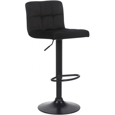 Taburete de Bar de Terciopelo con Patas de Metal - Giratorio y Ajustable - 85-106cm Taburete de Bar de Terciopelo con Patas de Metal - Giratorio y Ajustable - 85-106cm