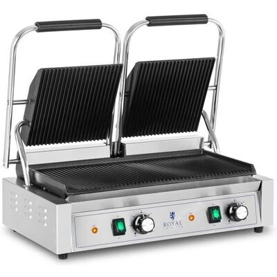 HelloShop26 - Doble 3600W - Doble parrilla - Panini prensa HelloShop26 - Doble 3600W - Doble parrilla - Panini prensa