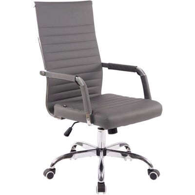 Silla de oficina gris ajustable DÉCOSHOP26 - Mobiliario de oficina Silla de oficina gris ajustable DÉCOSHOP26 - Mobiliario de oficina