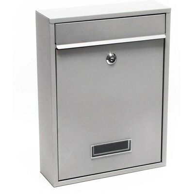 HELLOSHOP26 - Mailbox - 21.5 x 9 x 32 cm - Plata HELLOSHOP26 - Mailbox - 21.5 x 9 x 32 cm - Plata