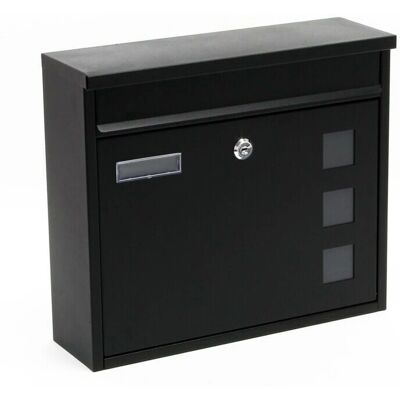 HELLOSHOP26 - 16_0000105 - Negro - Buzón de pared - Mailbox HELLOSHOP26 - 16_0000105 - Negro - Buzón de pared - Mailbox