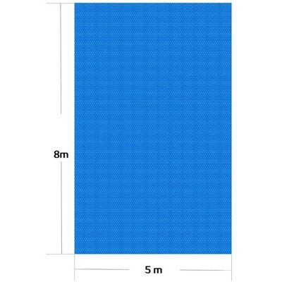 HelloShop26 - Lona de burbujas 5x8 m - azul - PE - Cubierta de piscina HelloShop26 - Lona de burbujas 5x8 m - azul - PE - Cubierta de piscina