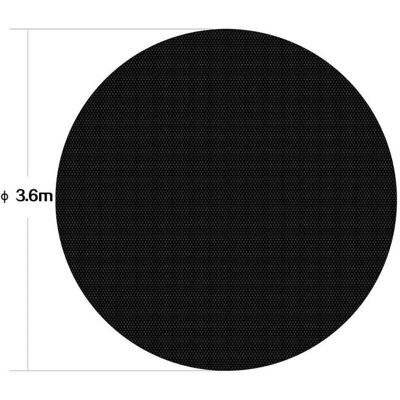 Helloshop26 - Lona de burbujas 3,6 m redonda - Negro - Cubierta de piscina Helloshop26 - Lona de burbujas 3,6 m redonda - Negro - Cubierta de piscina