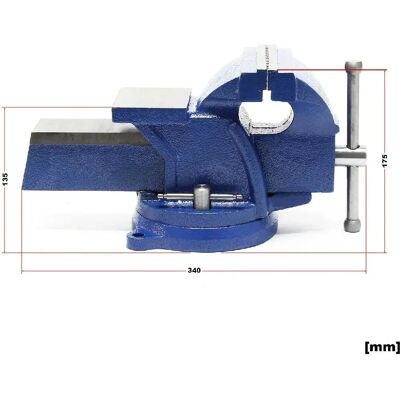 Helloshop26 - 125mm 360° - 127mm incudine - Morsa banco - Morsa Helloshop26 - 125mm 360° - 127mm incudine - Morsa banco - Morsa
