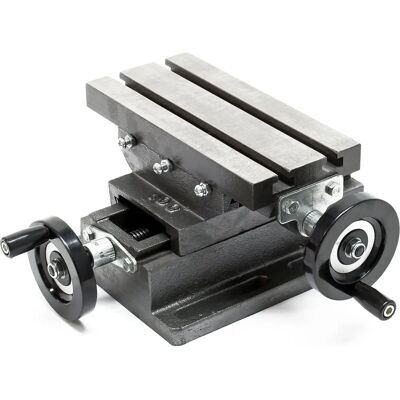 Helloshop26 - Mesa de fresado 2ejes 220x100mm - 2-axis cross vise - 220x100mm surface - Milling vise Helloshop26 - Mesa de fresado 2ejes 220x100mm - 2-axis cross vise - 220x100mm surface - Milling vise