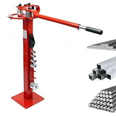 HelloShop26 - Doblador de tubos a pie - Rojo - Manual - Tubing Bender Stand HelloShop26 - Doblador de tubos a pie - Rojo - Manual - Tubing Bender Stand