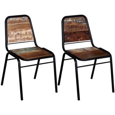 Décoshop26 Modelo CDS020284 - Sillas de comedor de madera vintage Décoshop26 Modelo CDS020284 - Sillas de comedor de madera vintage