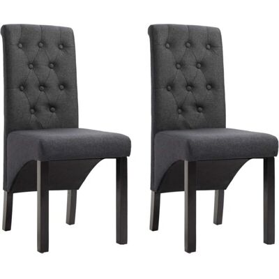 Mobikasa Modelo CDS020539 - 2 Sillas de comedor gris oscuro Mobikasa Modelo CDS020539 - 2 Sillas de comedor gris oscuro
