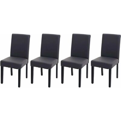 Décoshop26 - CDS04559 - Gris mate - Patas oscuras - Sillas de comedor Décoshop26 - CDS04559 - Gris mate - Patas oscuras - Sillas de comedor