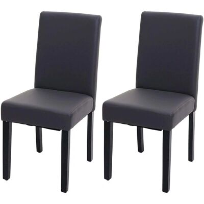 Décoshop26 - Set di 2 sedie da pranzo moderne grigio opaco - Sedia da pranzo Décoshop26 - Set di 2 sedie da pranzo moderne grigio opaco - Sedia da pranzo