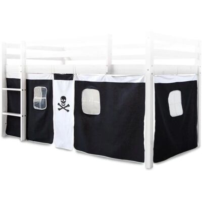HELLOSHOP26 APE06052 Cortina de algodón negro para cama - Tipo de cama HELLOSHOP26 APE06052 Cortina de algodón negro para cama - Tipo de cama