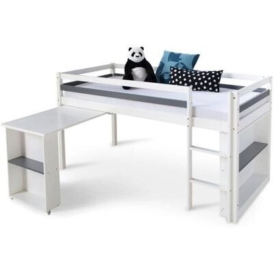 Décoshop26 Modello LIT06199 - Letto a castello per bambini con spazio di deposito Décoshop26 Modello LIT06199 - Letto a castello per bambini con spazio di deposito
