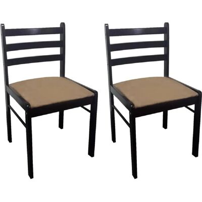 DÉCOSHOP26 - CDS020700 - Marrón - Terciopelo - sillas de comedor DÉCOSHOP26 - CDS020700 - Marrón - Terciopelo - sillas de comedor