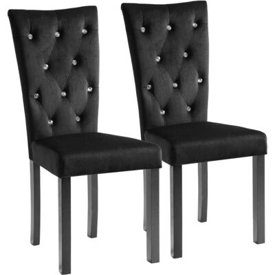 Décoshop26 Modèle CDS020897 Chaises de salle à manger en velours - Chaises - Publicité Décoshop26 Modèle CDS020897 Chaises de salle à manger en velours - Chaises - Publicité