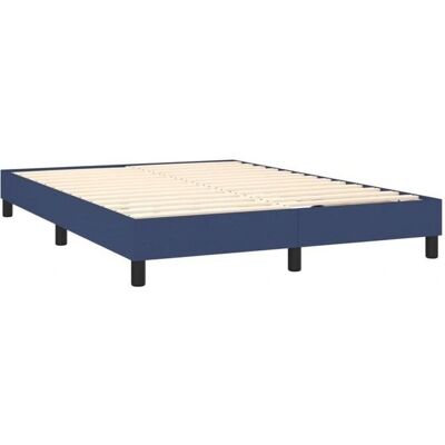 Décoshop26 - TDL0207342 - blue - 140 x 190 cm - Bed frame Décoshop26 - TDL0207342 - blue - 140 x 190 cm - Bed frame