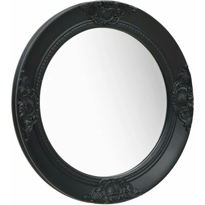 DÉCOSHOP26 - DEC022889 - Negro - 50 cm - Espejo DÉCOSHOP26 - DEC022889 - Negro - 50 cm - Espejo
