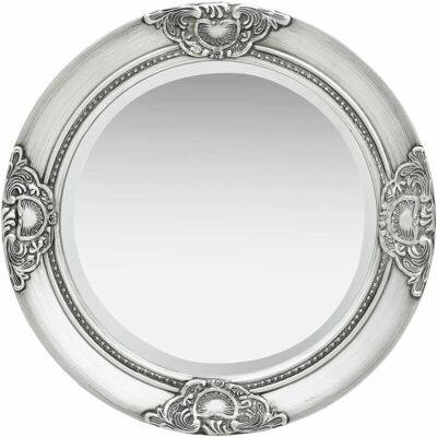 Décoshop26 - DEC022888 - Plateado - 50 cm Redondo - Espejo Décoshop26 - DEC022888 - Plateado - 50 cm Redondo - Espejo