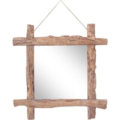 DECOSHOP26 - DEC022799 - Madera Natural - 70x70 cm - Mirror DECOSHOP26 - DEC022799 - Madera Natural - 70x70 cm - Mirror