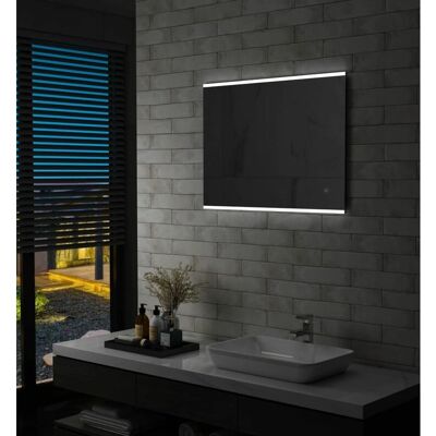 DÉCOSHOP26 - DEC022614 - 80x60 cm - Miroir mural LED - Publicité DÉCOSHOP26 - DEC022614 - 80x60 cm - Miroir mural LED - Publicité