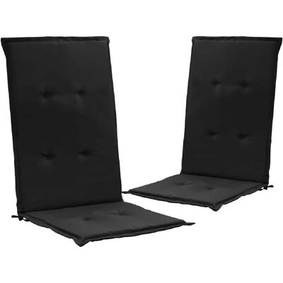 DECOSHOP - DEC021666 - Noir - Coussins pour chaises de jardin - Publicité DECOSHOP - DEC021666 - Noir - Coussins pour chaises de jardin - Publicité
