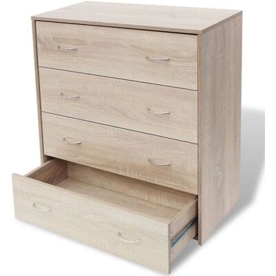 HELLOSHOP26 Modèle 4402121 - Buffet avec 4 tiroirs - Chêne Marron - Publicité HELLOSHOP26 Modèle 4402121 - Buffet avec 4 tiroirs - Chêne Marron - Publicité