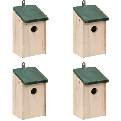Juego de Casitas de Pino - 4 piezas - Para exterior Juego de Casitas de Pino - 4 piezas - Para exterior