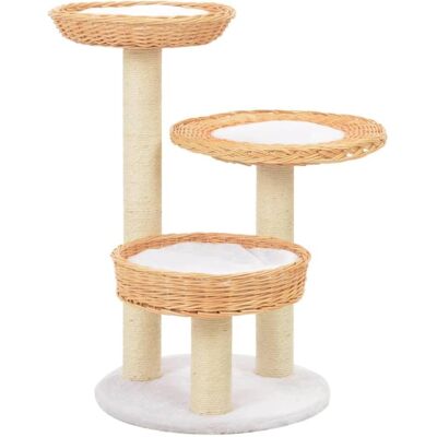 Helloshop26 Albero per gatti di salice naturale con sisal - 68cm Helloshop26 Albero per gatti di salice naturale con sisal - 68cm