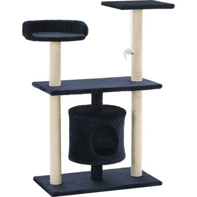 Helloshop26 - Arbre à Chat Bleu Foncé - 95cm - Publicité Helloshop26 - Arbre à Chat Bleu Foncé - 95cm - Publicité