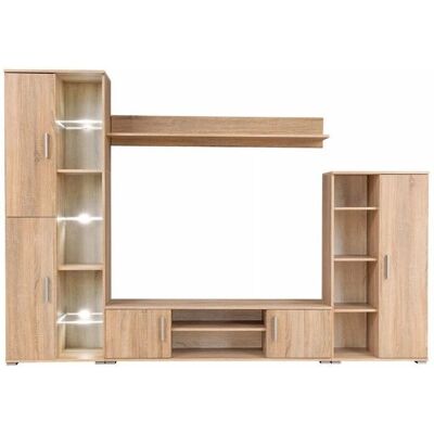 Helloshop26 Mobile TV Moderno con Luce LED - Rovere Sonoma - 2502054 Helloshop26 Mobile TV Moderno con Luce LED - Rovere Sonoma - 2502054